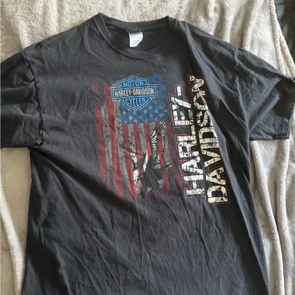 Harley-Davidson Black Graphic T-Shirt for Men